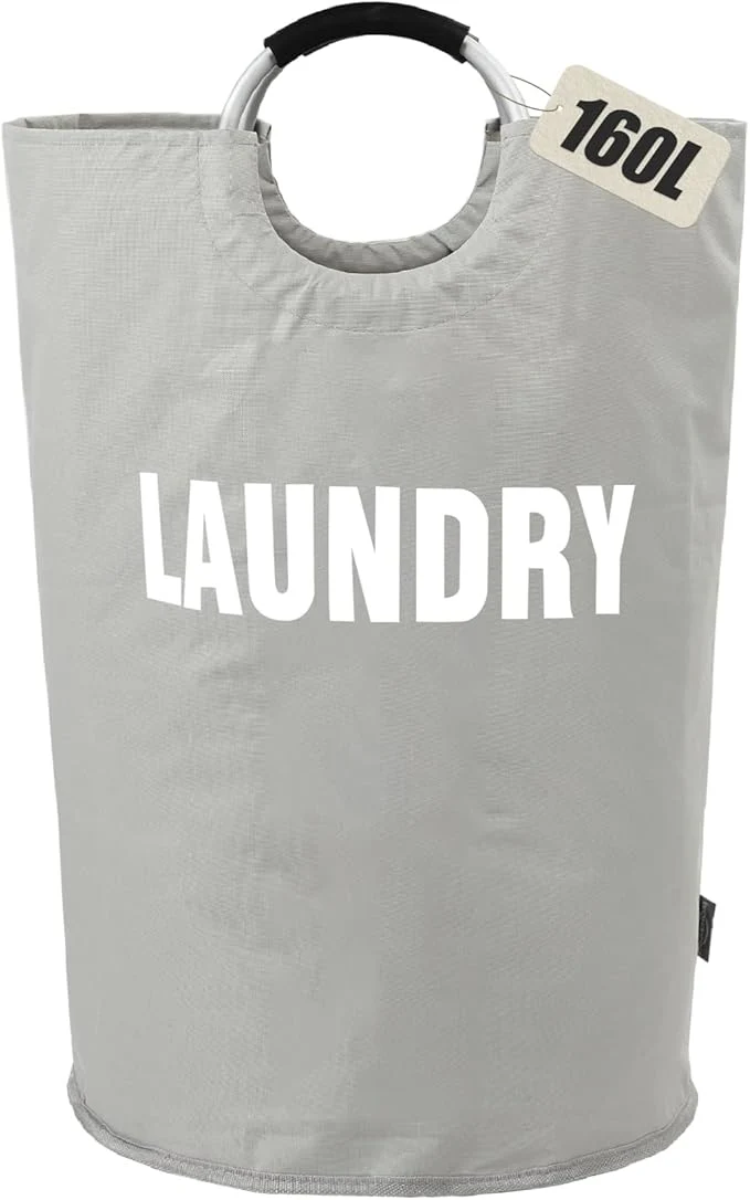 First-Class DOKEHOM 160L XX-Large Laundry Basket 7 Colors Collapsible Laundry Bag Foldable Laundry Hamper Folding Washing Bin Grey XXL About ThisOverview Easy-to-Use