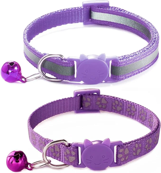 Carefully Designed Purple Break Away Cat Collar Original Design