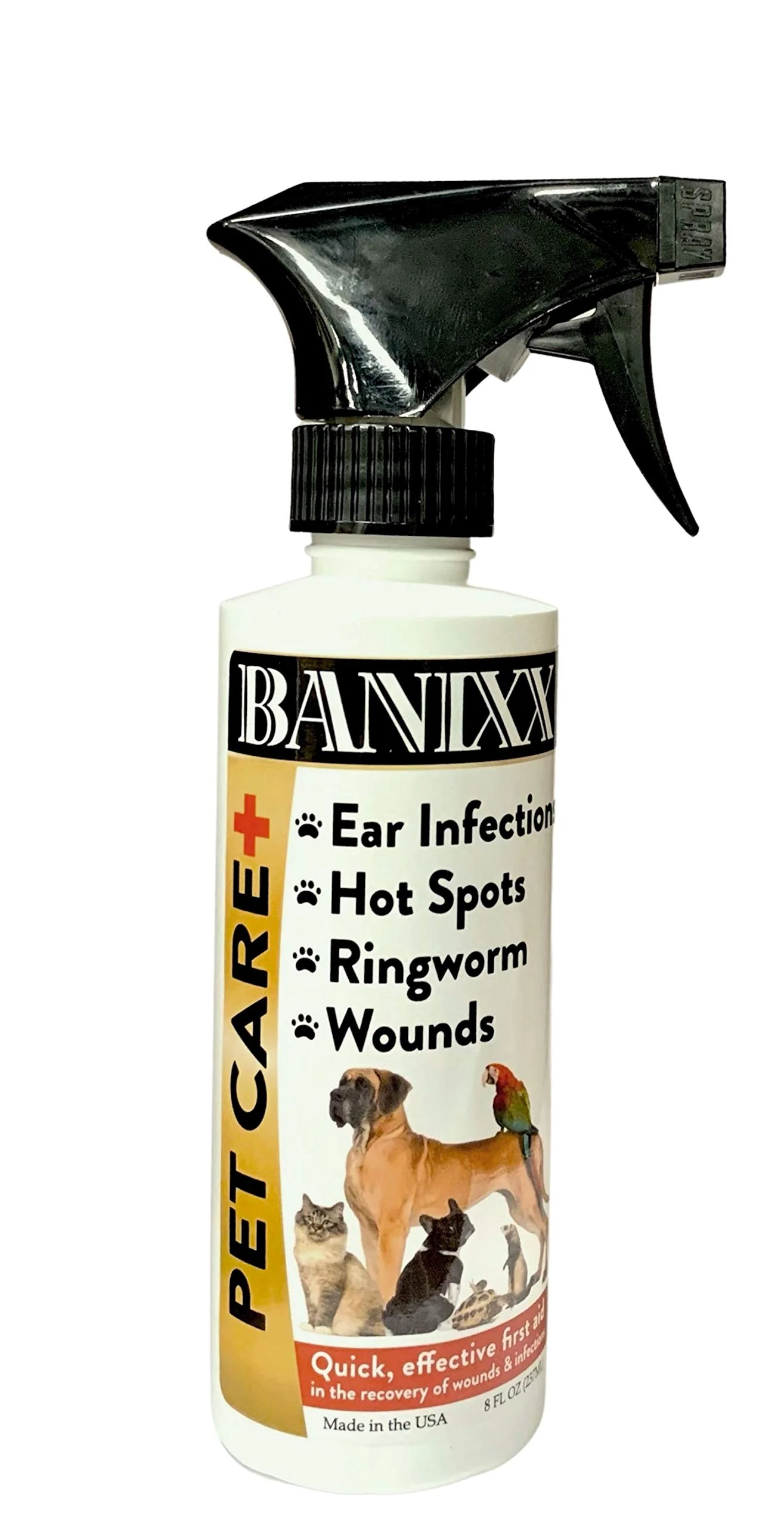 Premium Banixx Pet Care Spray – Fungal Bacterial Infections 8oz Smart