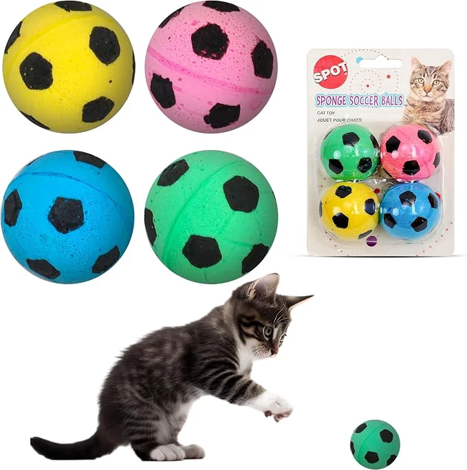 Breathable SPOT Sponge Soccer Ball Cat Toys Sustainable