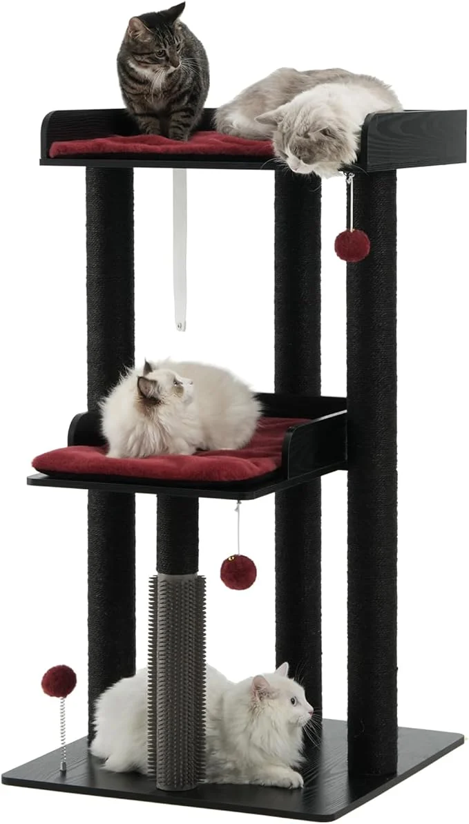 Traditional FourFurPets 43.7 Cat Tree Modern Cat Tree Tower Cat Tower First-Class