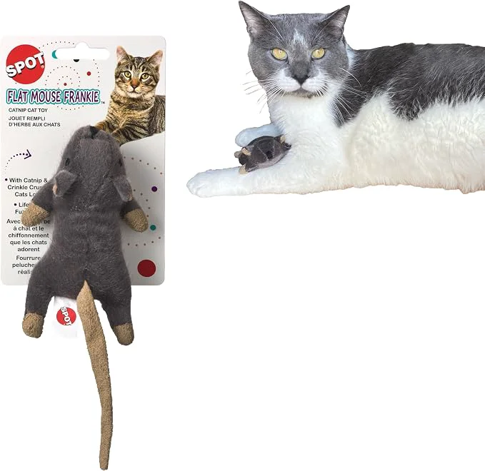 Sophisticated SPOT Flat Mouse Frankie with Catnip High-Grade