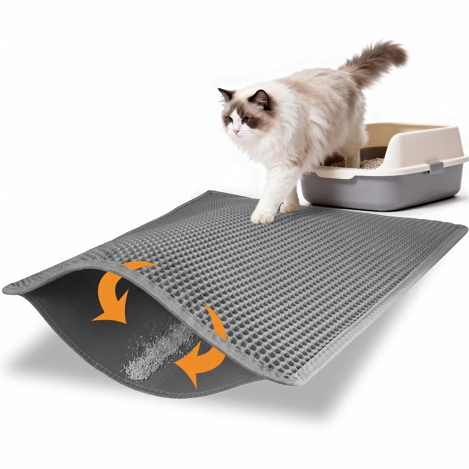 Breathable Pieviev Litter Box Mat. Chosen for quality fits naturally into modern pet homes. First-Class