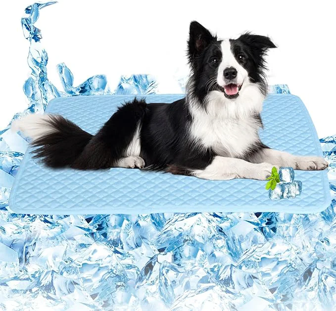 Artisan SOMOYA Dogs Cooling Mat Pet Cool Pads Blanket Sleeping Kennel Mat Washable Ice Enhanced
