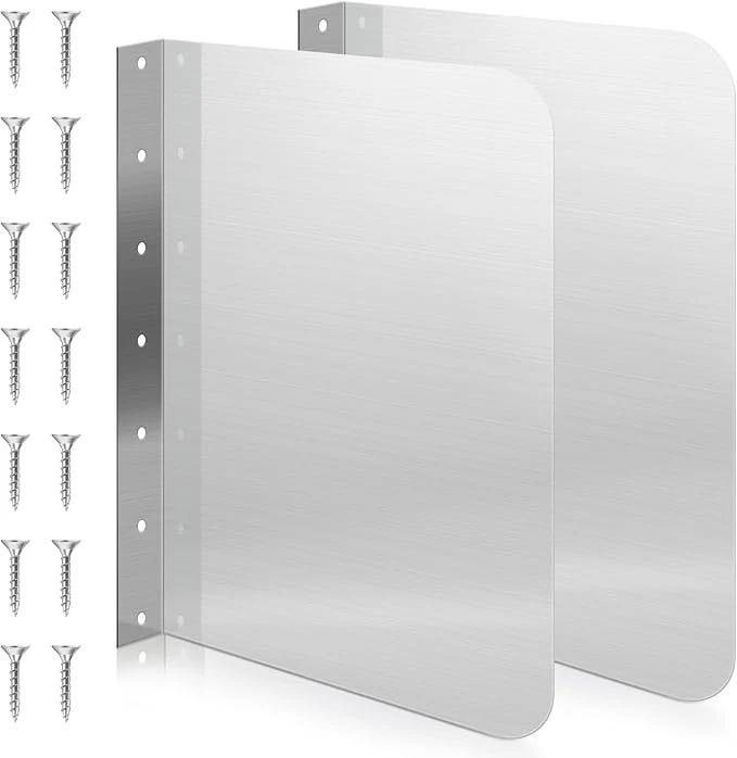 Consistent Therwen 2 Pcs Stainless Steel Side Splash Guard for Sink 15 x 20 Inch Wall Mount Guard with Screws Commercial Restaurant Hand Sink and Compartment Prep Sink Kitchen Sink Splash Protector SupplyAbout This Trendy