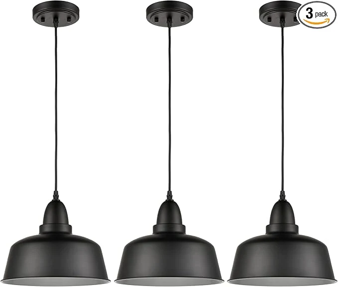High-End Matte Black Pendant Light 3 Pack Industrial Pendant Lighting for Kitchen IslandAbout ThisOverview Healthy