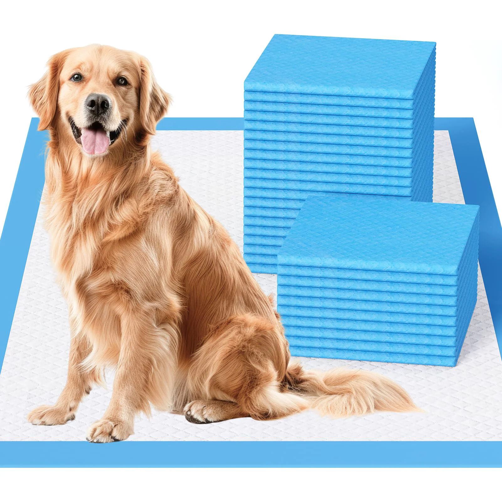Authentic JollyMate Extra Large Dog Pee Pads 28x34 – 30 Pack 6-Layer Leak-Proof Functional