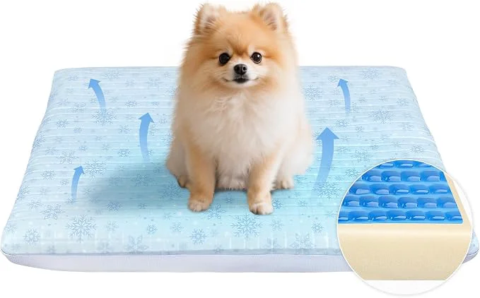 Advanced Atsuwell Dog Cooling Mat for Medium Dogs Orthopedic Joint Support Cool Dog Bed Elegant