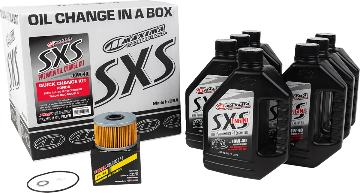 Fast MAXIMA RACING OIL SXS Synthetic Oil Change Kit - Honda Talon - 10W40 90-049013-HON Comfortable