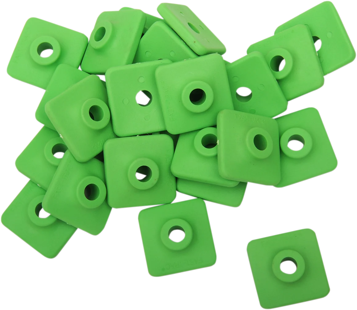 Elegant FAST-TRAC Extra Large Backer Plates - Green - Square - 96 Pack 702G-96 Powerful