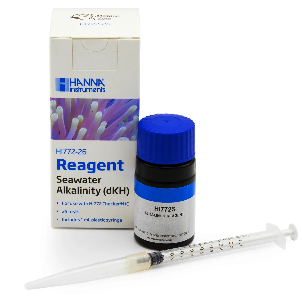 Optimized Hanna HI772-26 HI755-26 Alkalinity Checker Reagent 25 Tests Colorimetric dKH Testing Soft