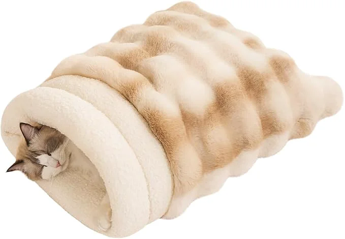 Elite Self-Warming Cat Sleeping Bag Enclosed Hooded Snuggle Sack Dependable