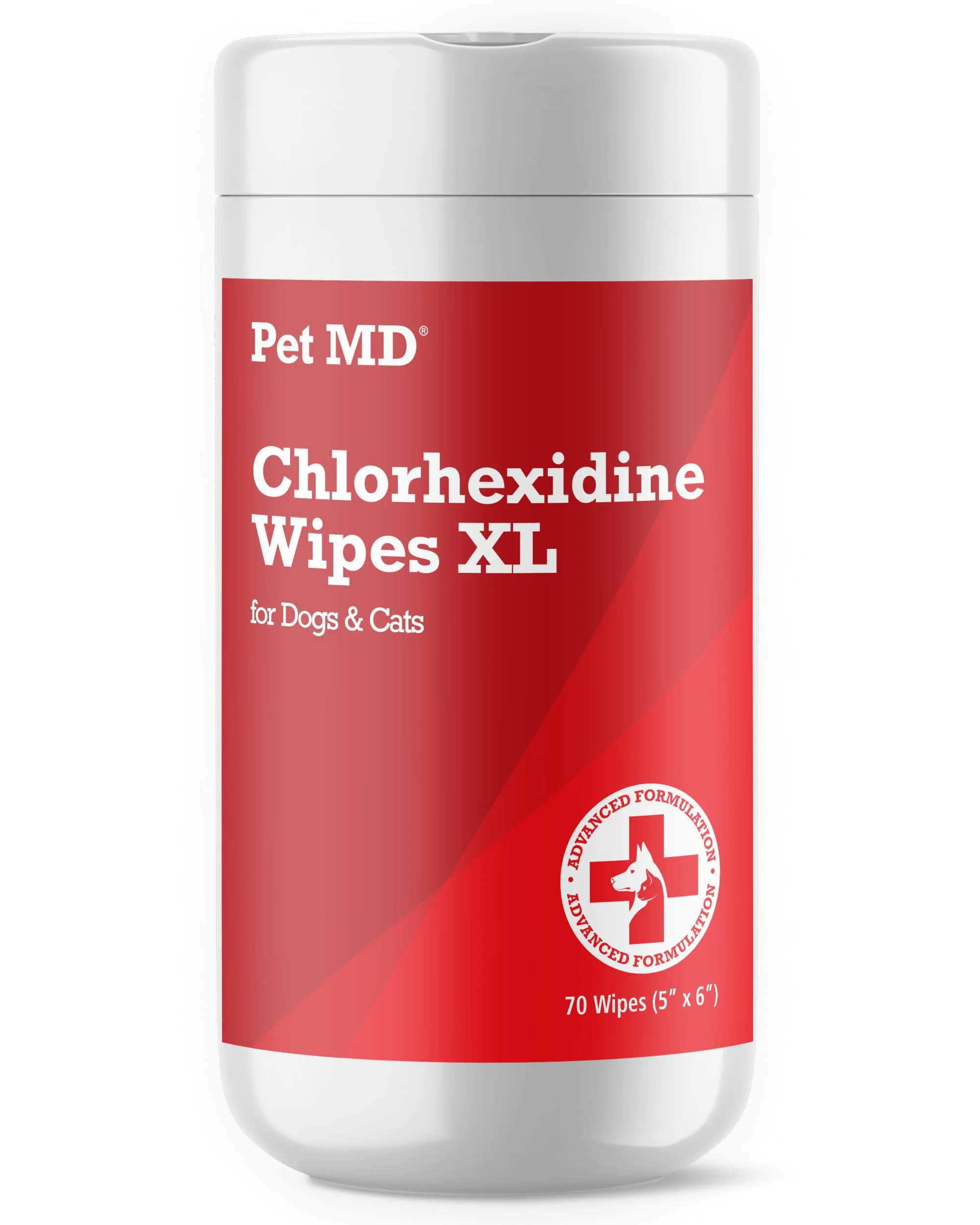 Durable Pet MD XL Topical Wipes with Aloe for Dogs Cats – 70 Extra-Large Wipes Pure
