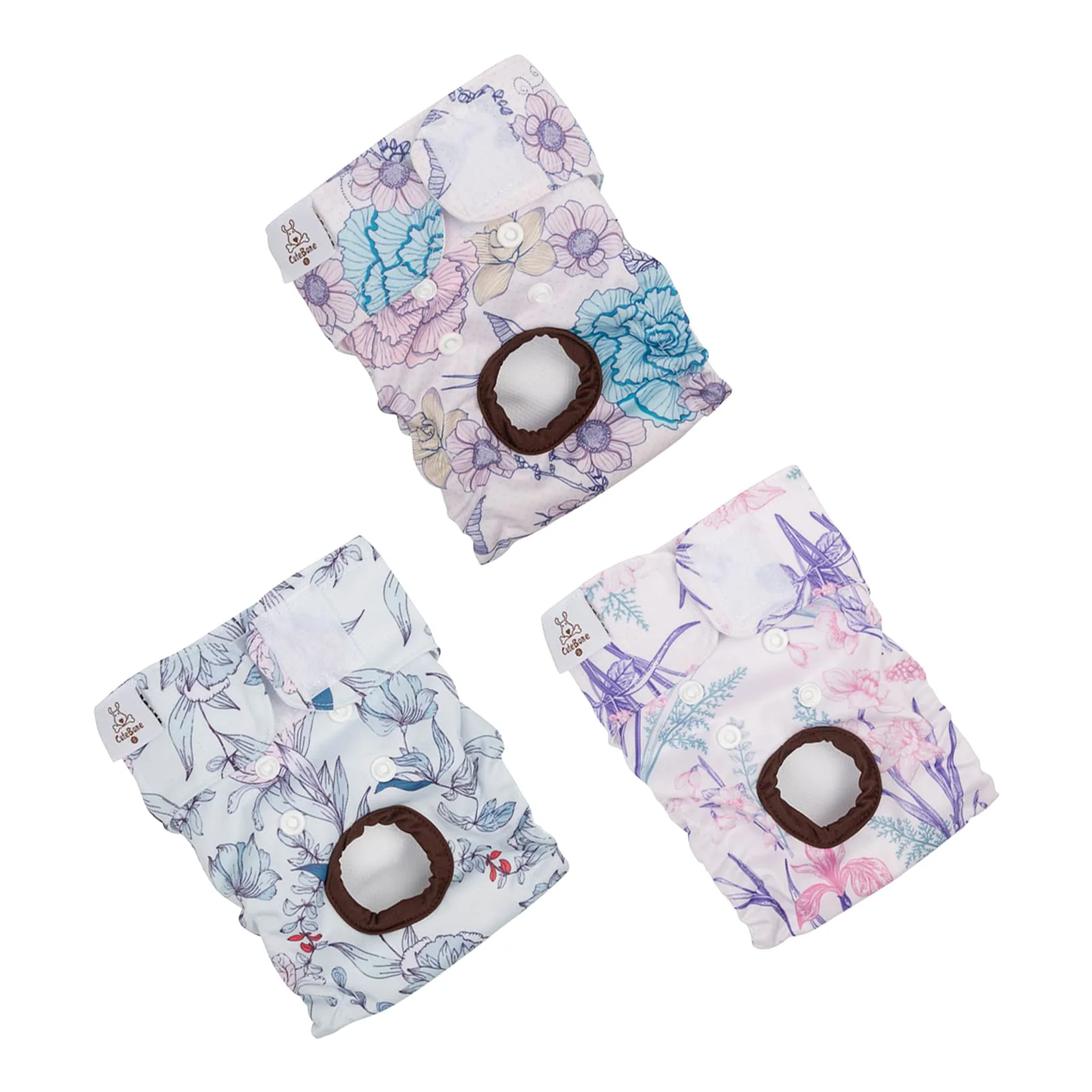 Innovative CuteBone Dog Diapers Female Washable 3 Pack — Small Medium Large Flexible