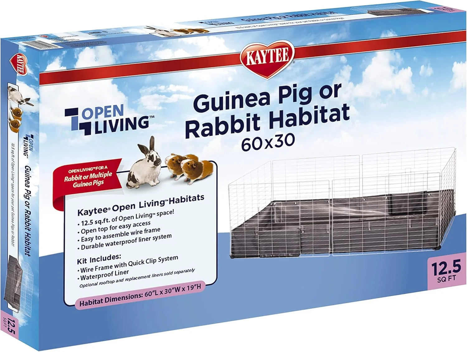 Verified Kaytee Open Living Guinea Pig or Rabbit Habitat 60 x 30 Trendy