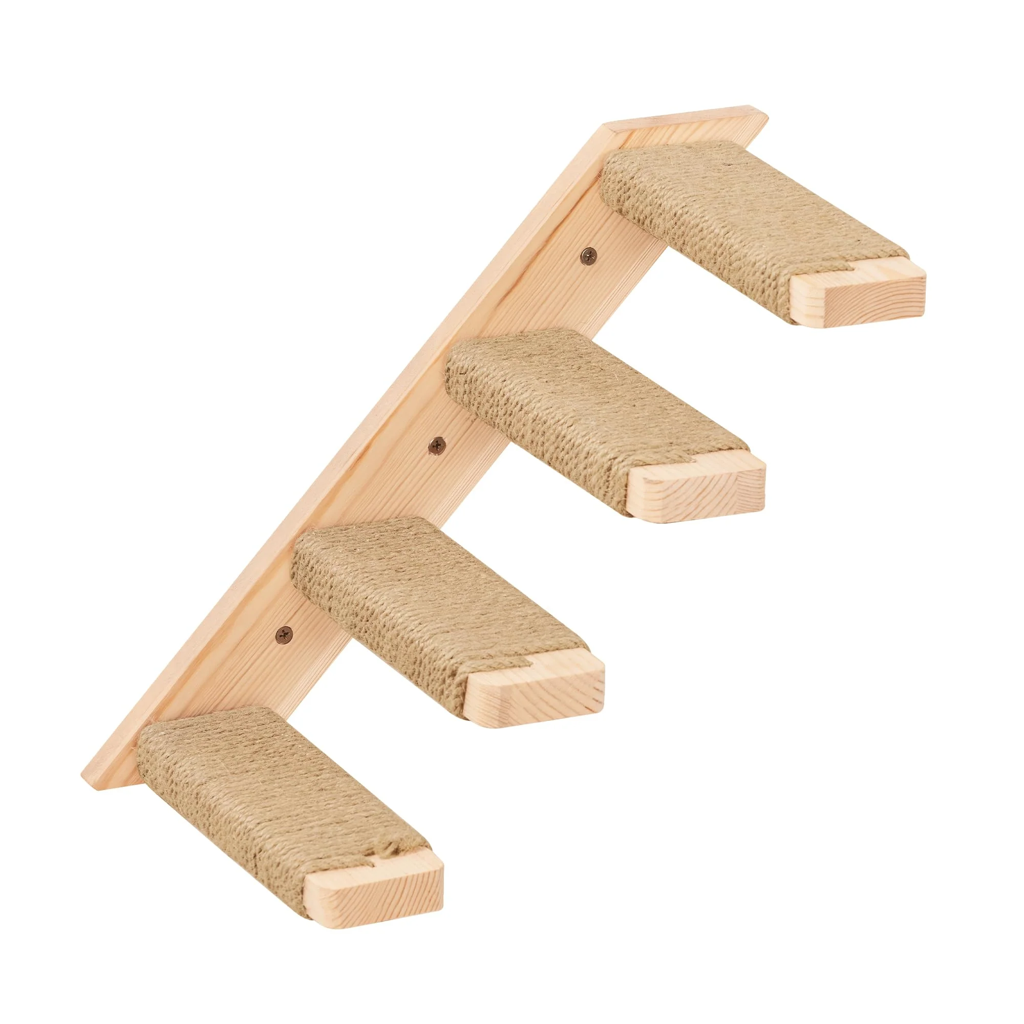 Green PEL UOMOZ Cat Climbing Shelves – 4-Step Wall Mounted Cat Stairway Comfortable