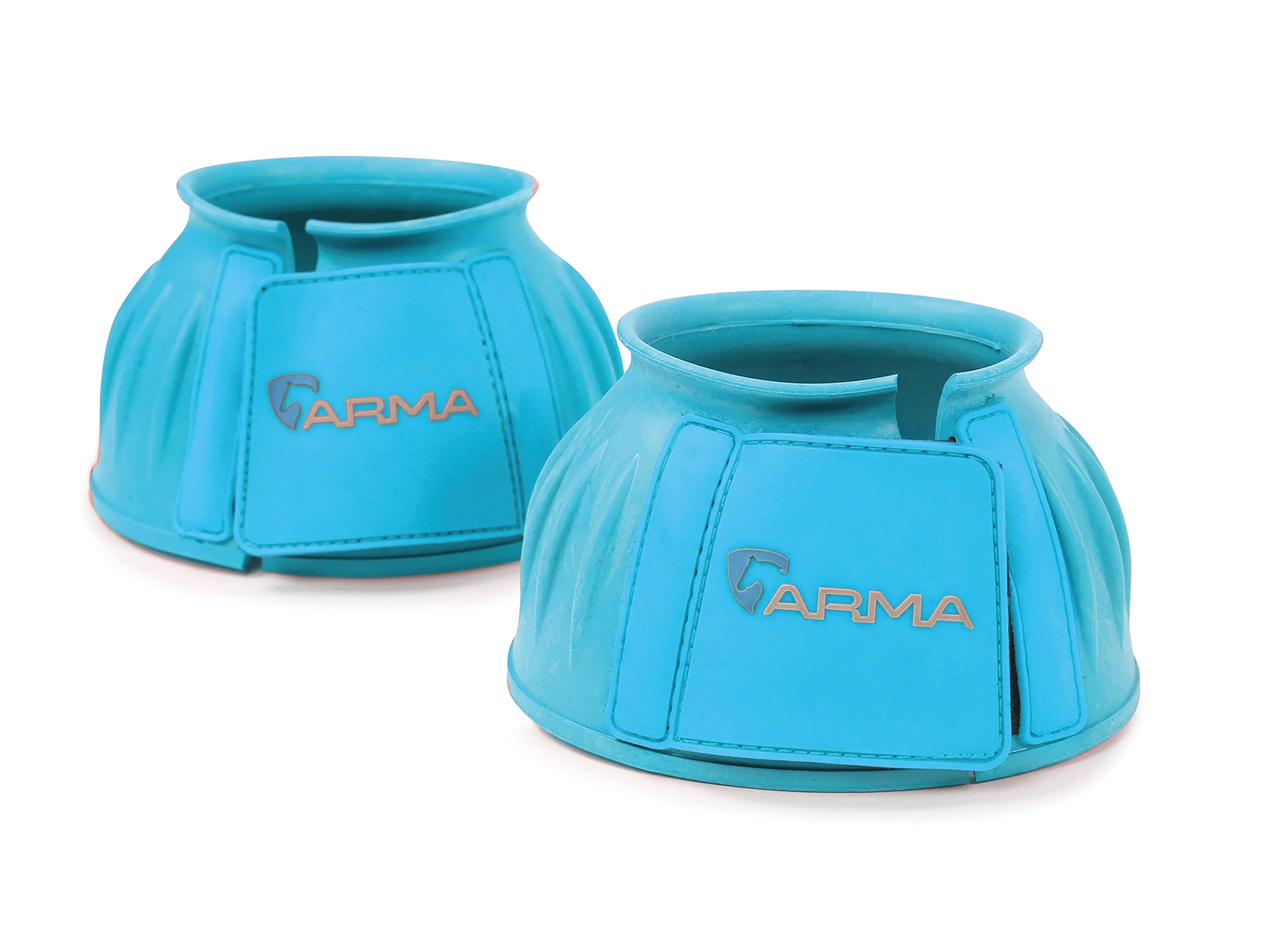 Elite Shires Arma Overreach Bell Boots - Equestrian Rubber Protection for Horses Fine