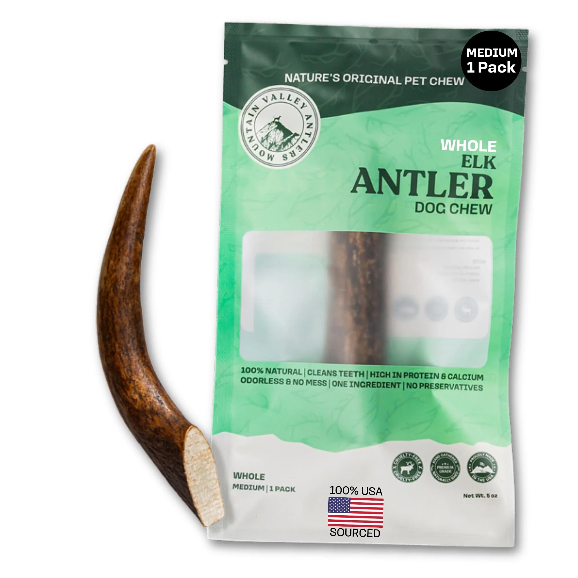 Contemporary Mountain Valley Elk Antlers for Dogs Wild Traditional