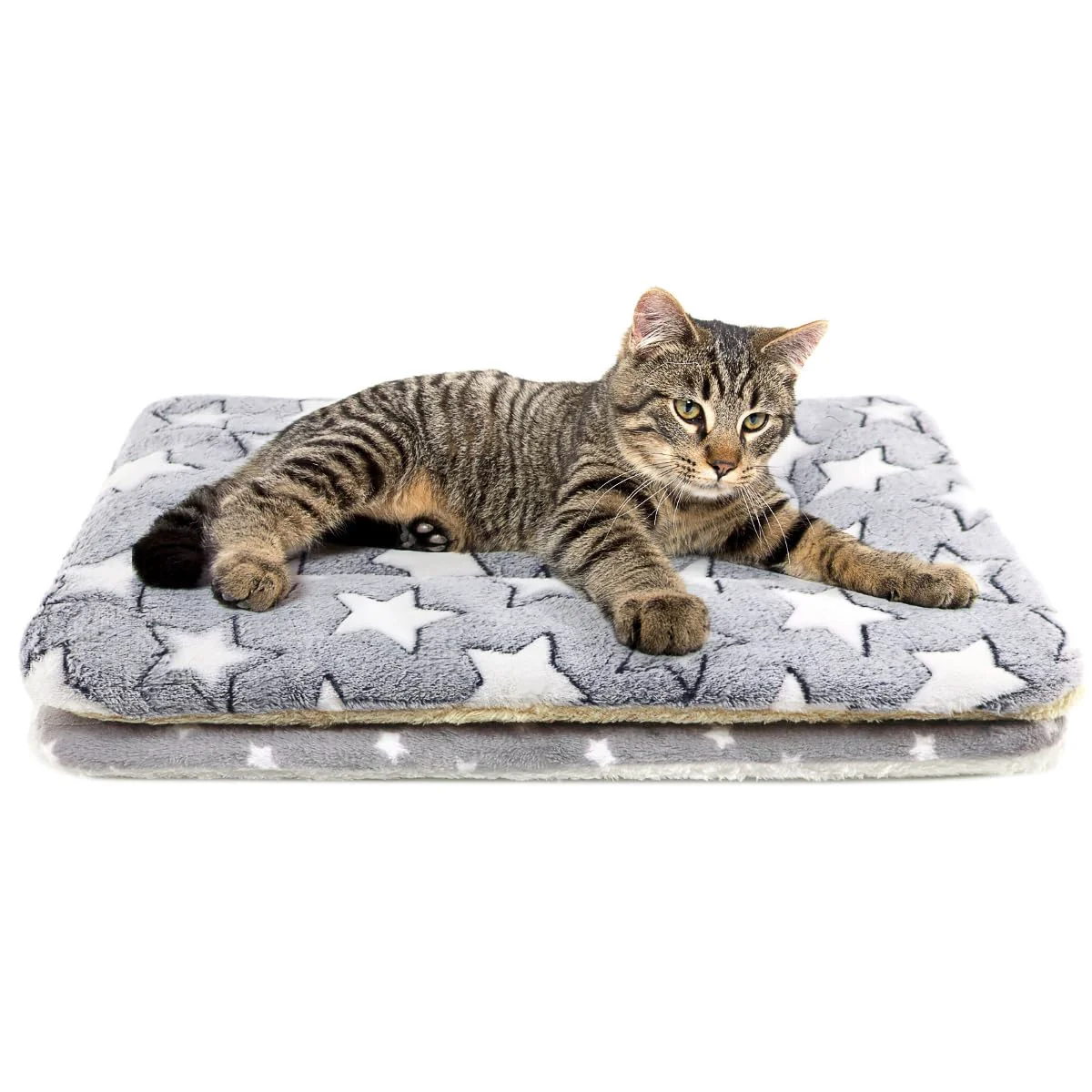 Expertly Made Tierecare 2-Pack Cat Blanket for Indoor Cats Ultra-Soft Warm Calming Pet Mat Easy-to-Use