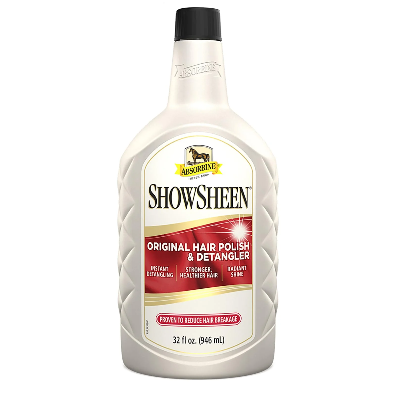 Comfortable Absorbine ShowSheen Hair Polish Detangler 32oz Refill – Instant Detangling Shine Multi-Animal Coat Care World-Class