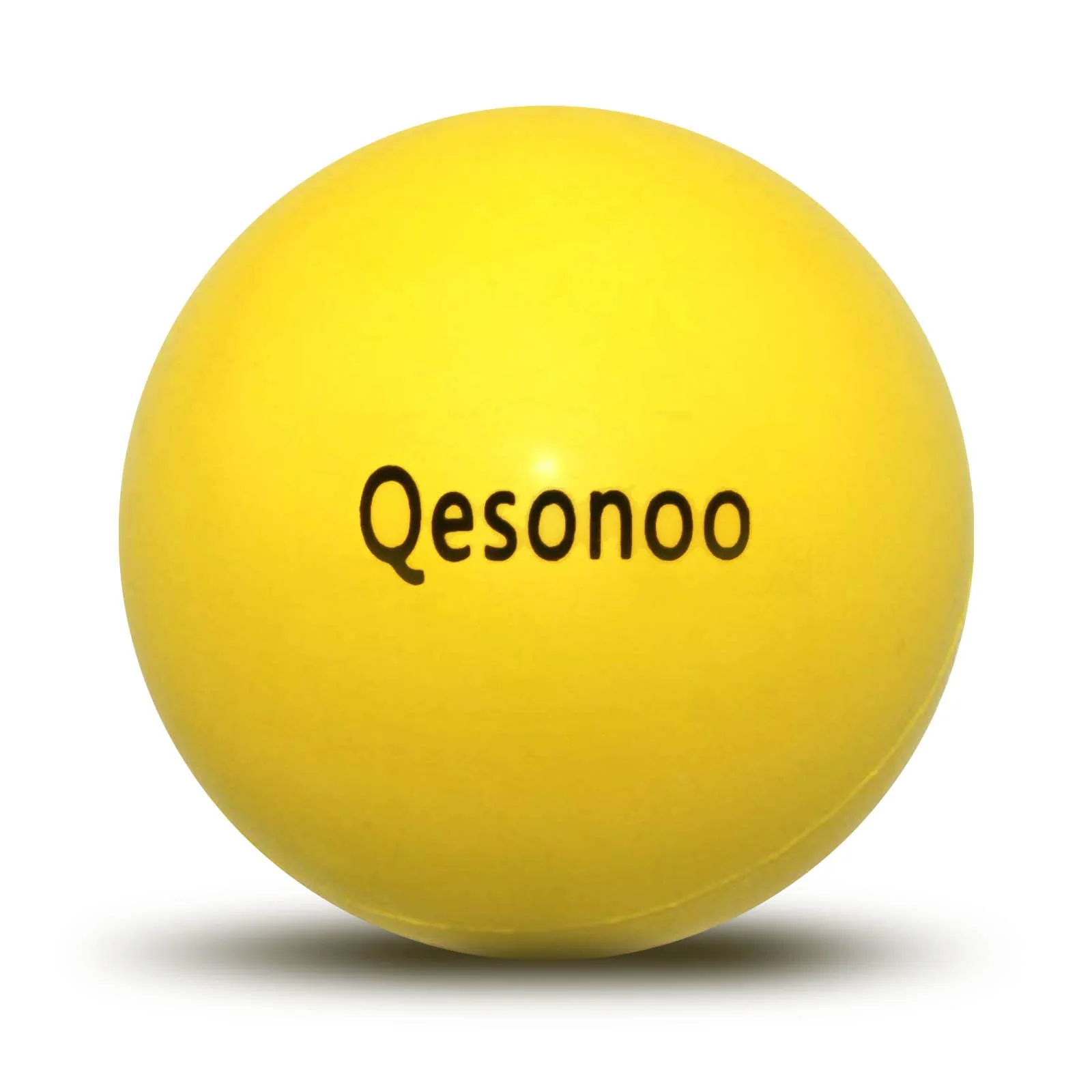 World-Class Qesonoo Indestructible Dog Ball for Aggressive Chewers Non-Toxic Floating Rubber Ball Yellow Official