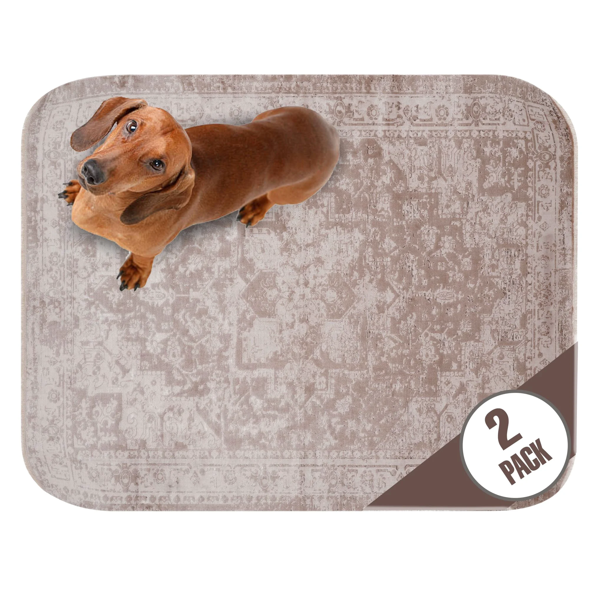 Stylish PUPIBOO Washable Pee Pads for Dogs and Cats - Leak-Proof Reusable Non-Slip Trendy