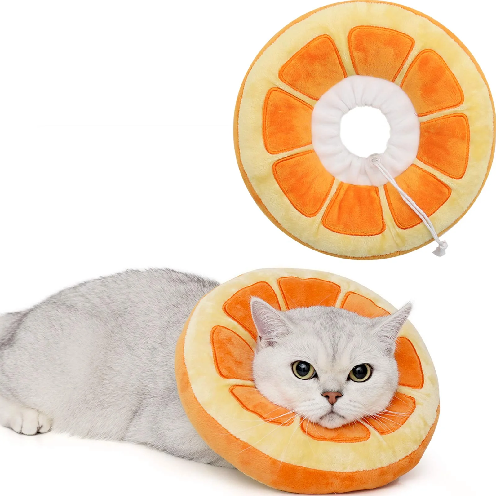 Smart ANWA Adjustable Cat Cone Collar — Soft Donut Recovery Collar for Cats Premium Material