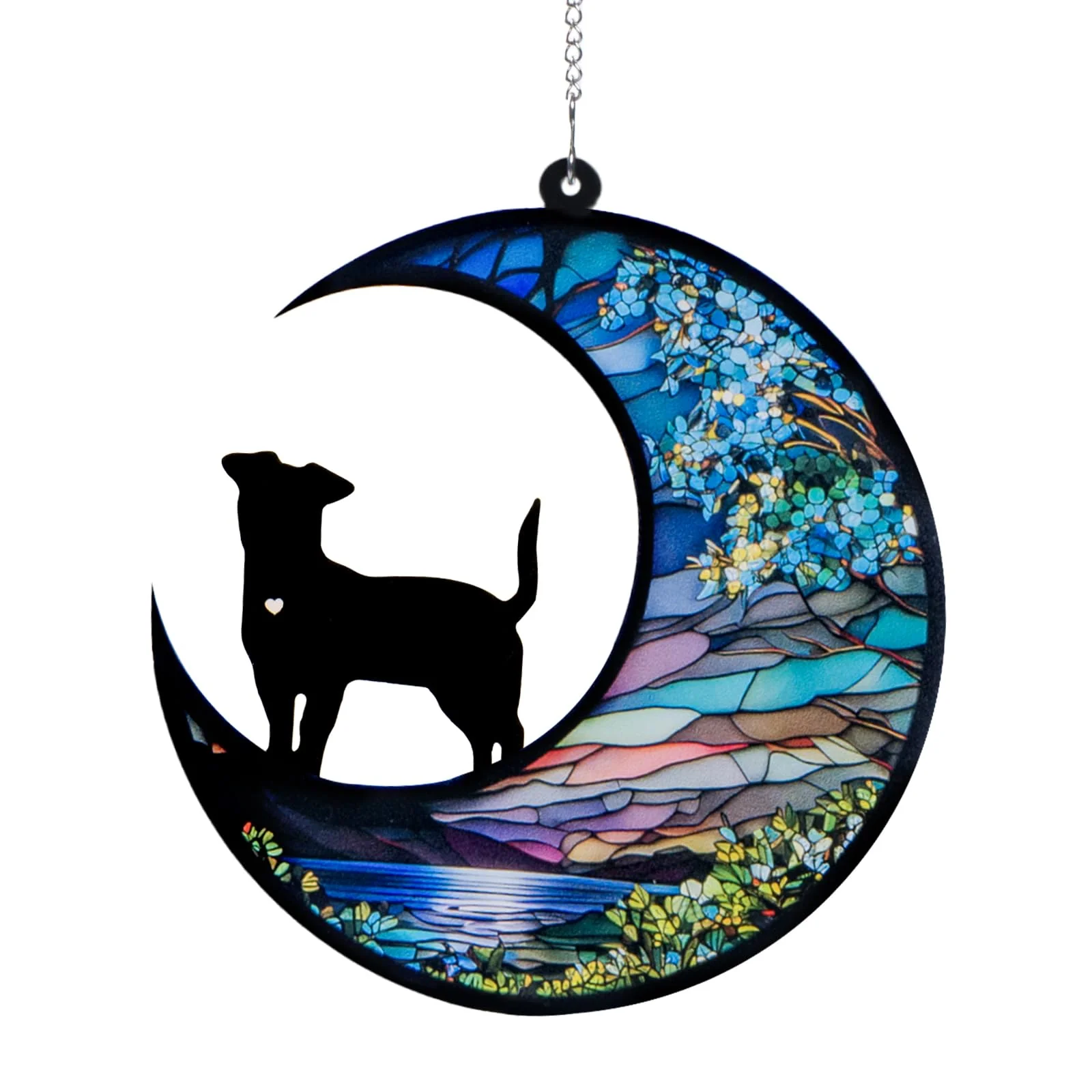 Reusable DeerZone Dog Memorial Suncatcher – Personalized Pet Loss Gifts with Name Date Enhanced