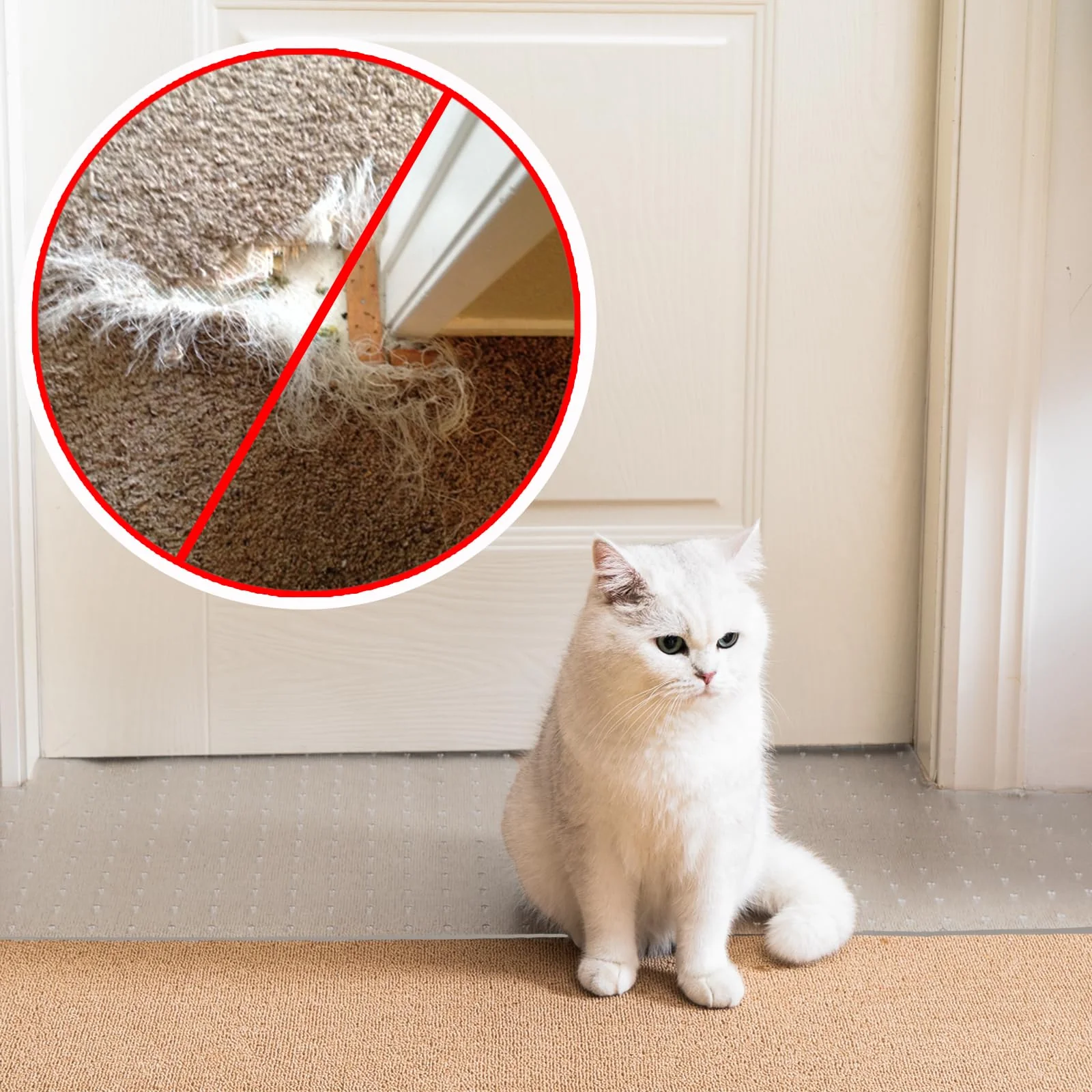 High-Quality Uross Carpet Protector for Pets – Doorway Anti-Scratch PVC Mat Advanced