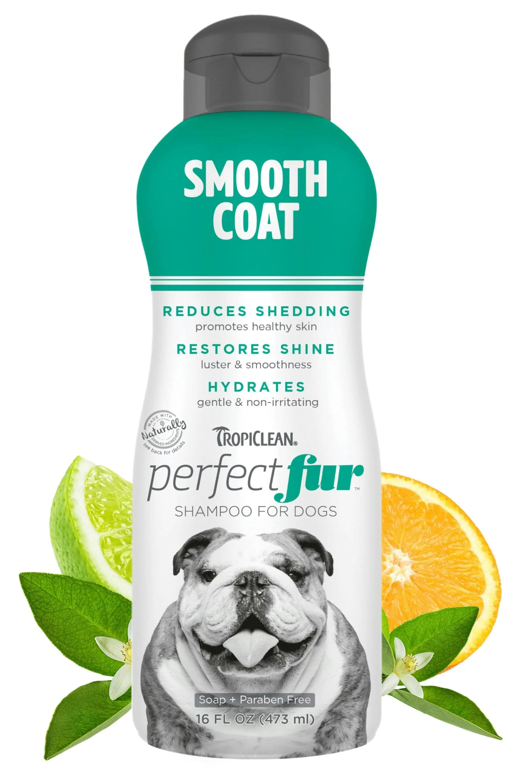Casual TropiClean Fur Deshedding Shampoo for Smooth-Coat Dogs 16 oz Puppy Safe USA-Made Lightweight