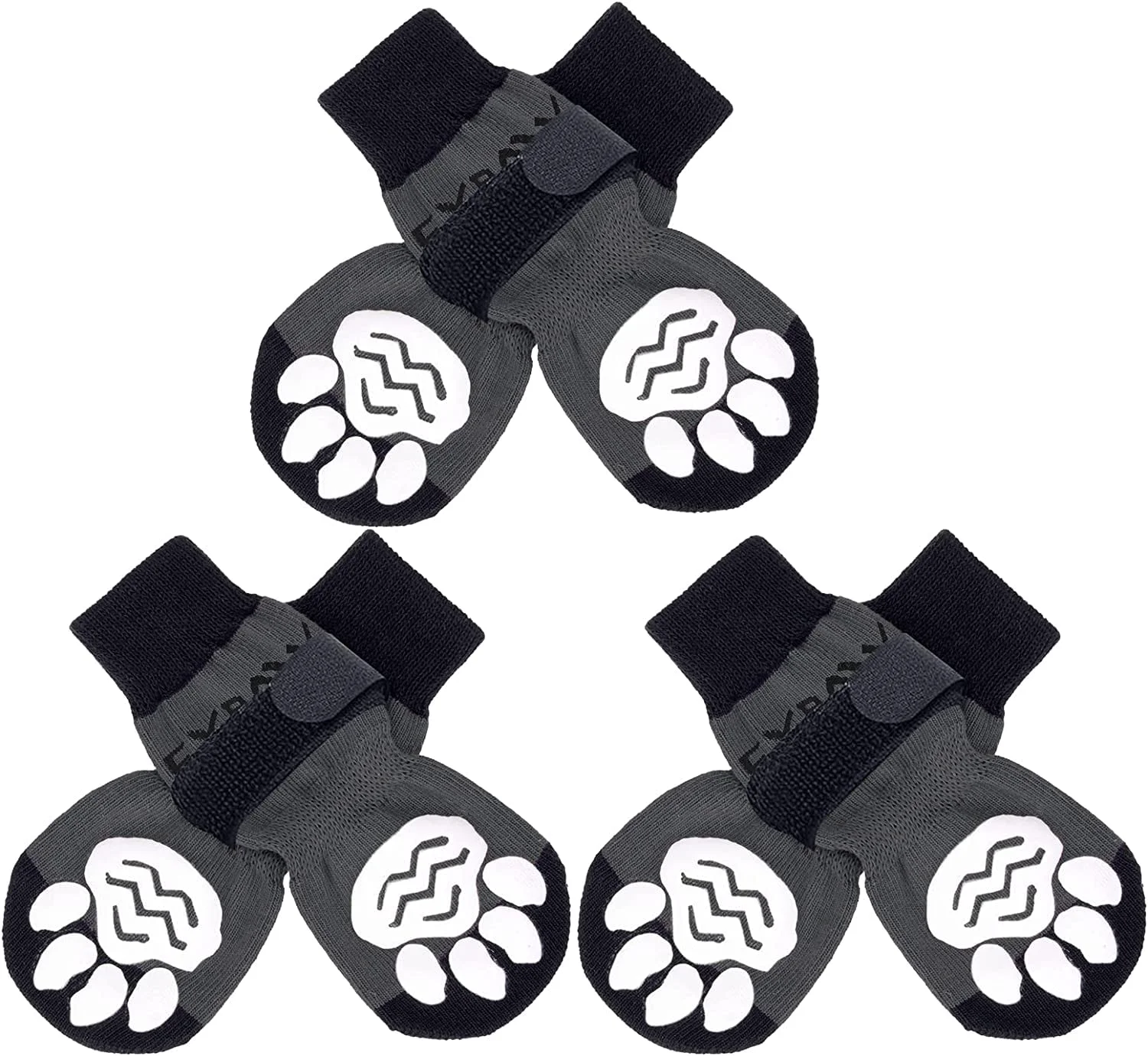 Specialty EXPAWLORER 6PCS Anti-Slip Dog Socks – Traction Protection for Hardwood Floors Hot Pavement Traditional