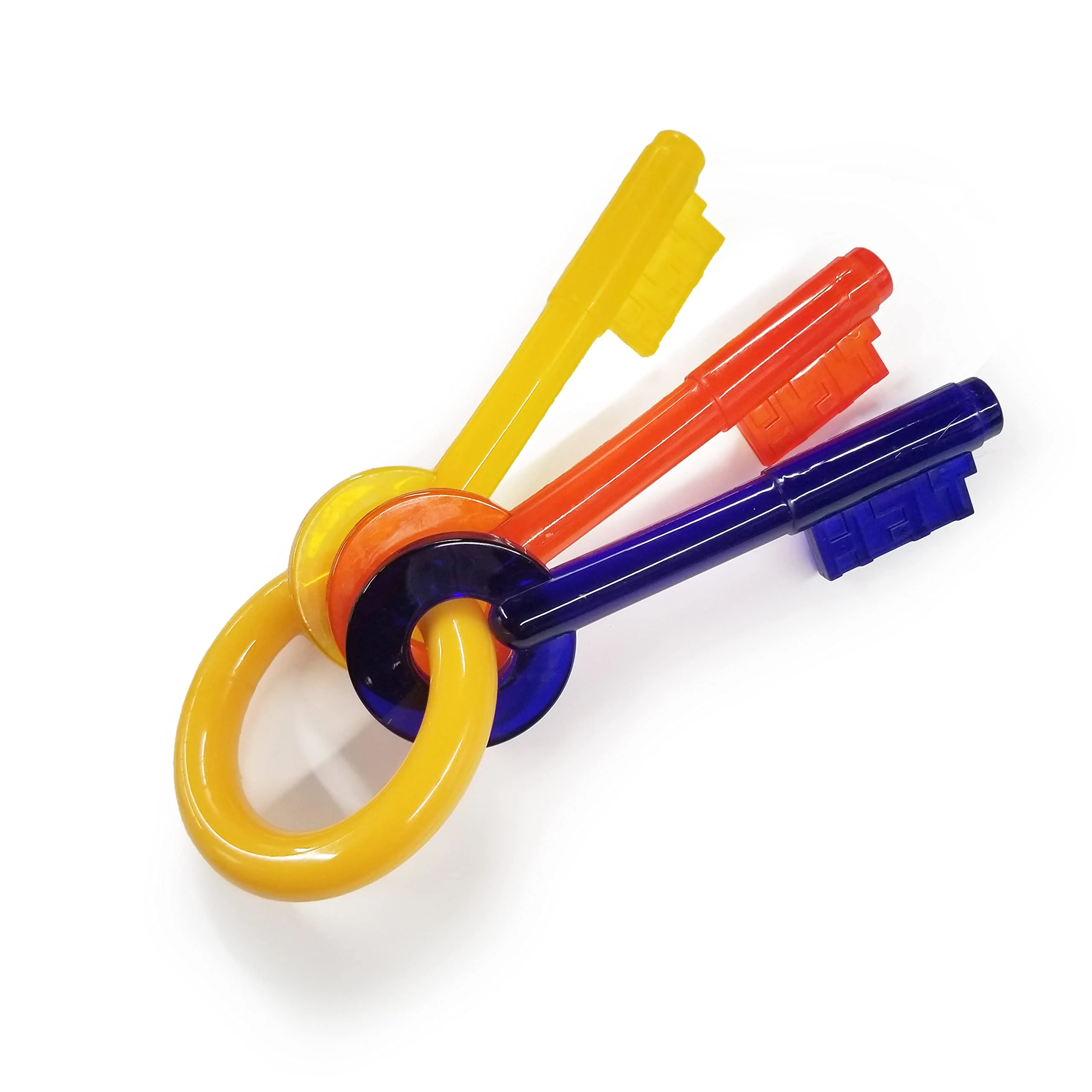 Outstanding Nylabone Puppy Chew Key Ring Toy – Teething Puppy Keys Bacon Flavor Up to 35 lbs Reusable