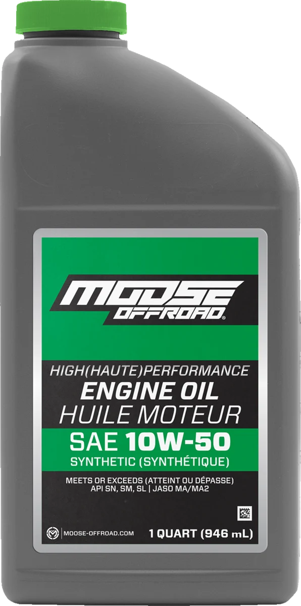 Efficient MOOSE OFFROAD Synthetic Engine Oil - 10W50 - 1 US quart 219381 Sophisticated