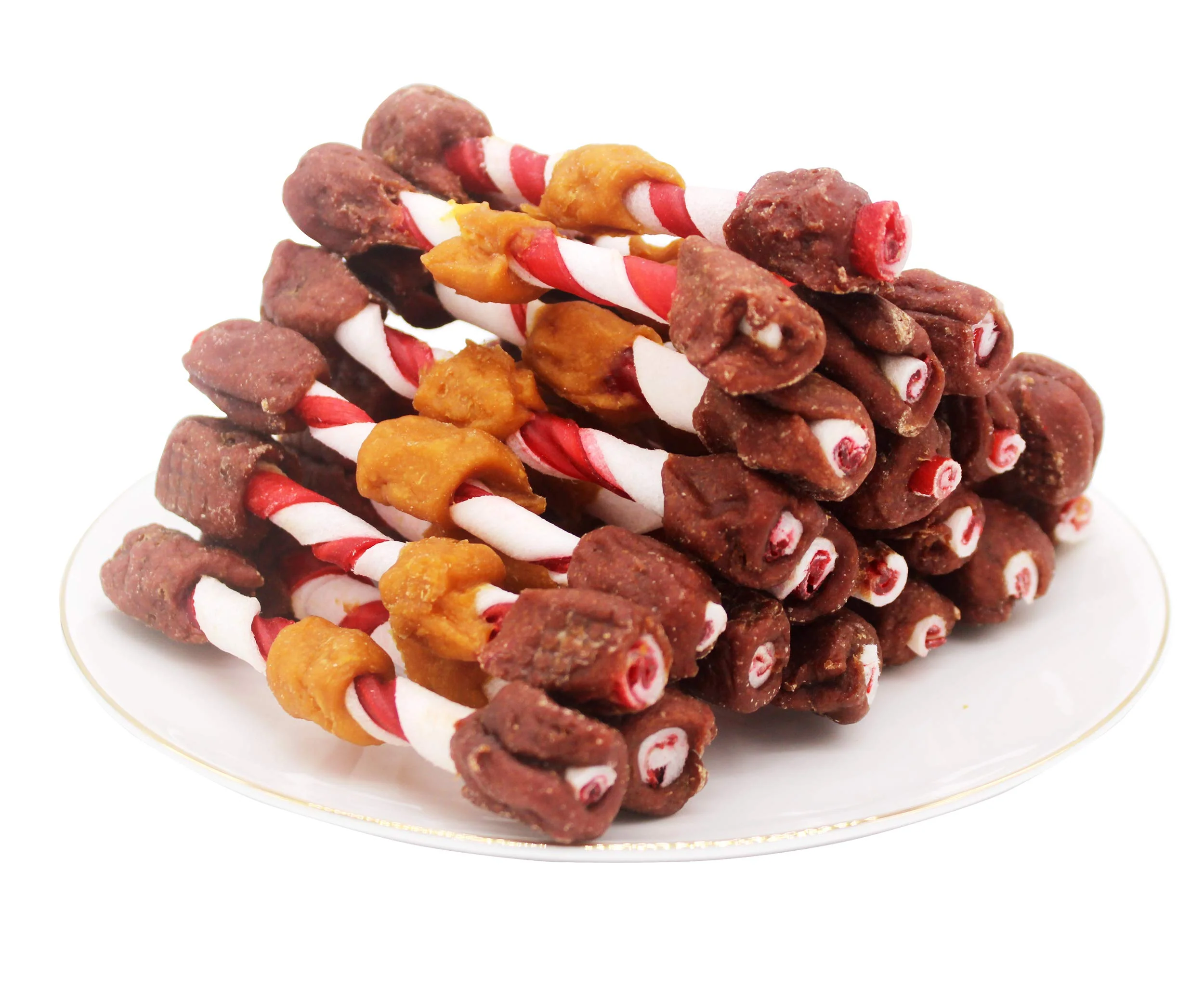 Breathable Pawant Triple Flavored Rawhide Kabobs – Training Treats for Dogs 1lb 454g Trendy