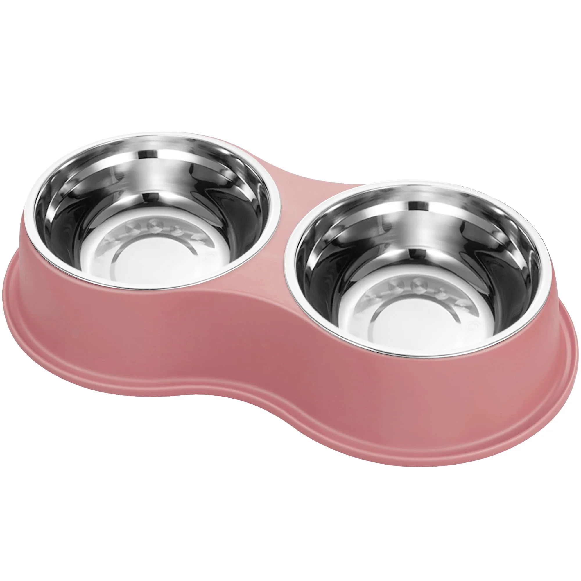 Trendy EpetsLove Double Dog Bowls with Non-Slip Station – Stainless Steel 18oz 2-Pack Efficient