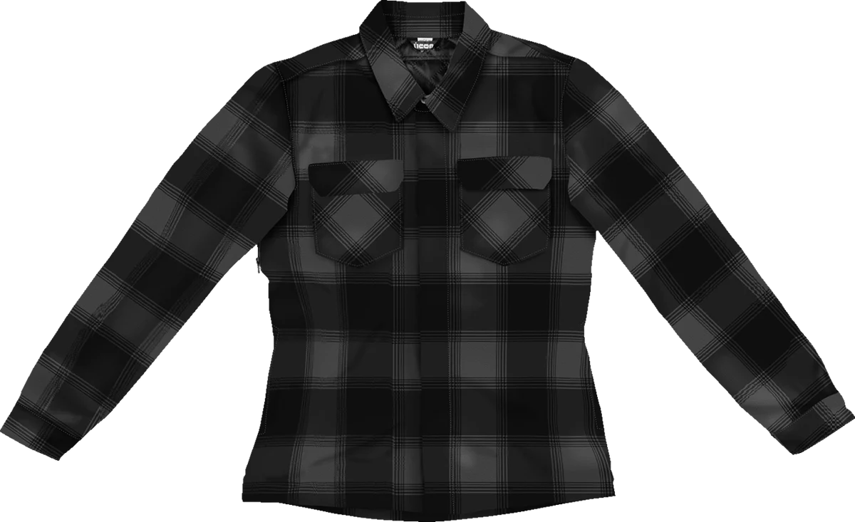 Traditional ICON Women's Fallblock CX Flannel Jacket - Black - XL 2822-1673 Unique