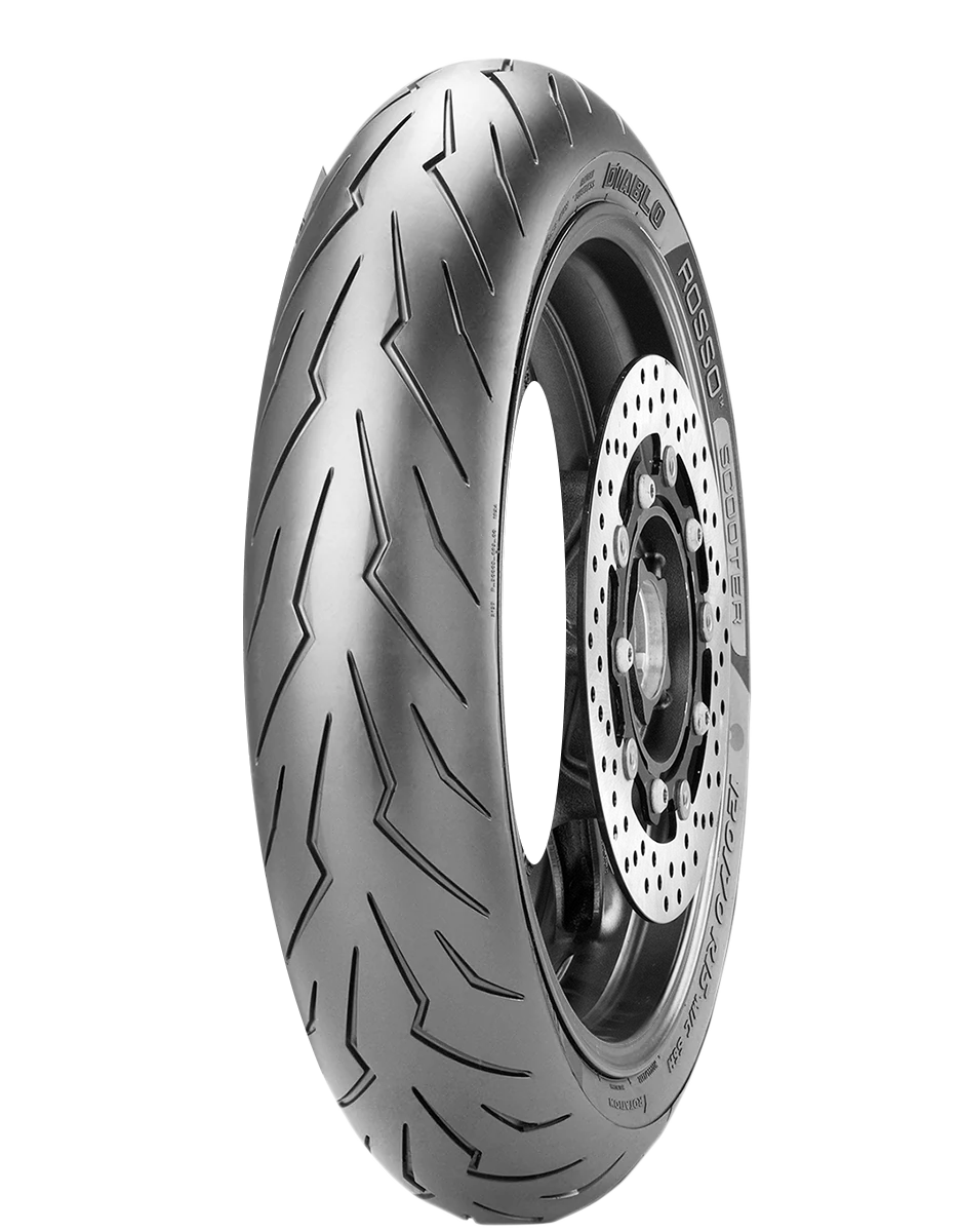 Soft PIRELLI Tire - Diablo Rosso™ Scooter - Front - 110 70-12 - 47P 2925300 Powerful