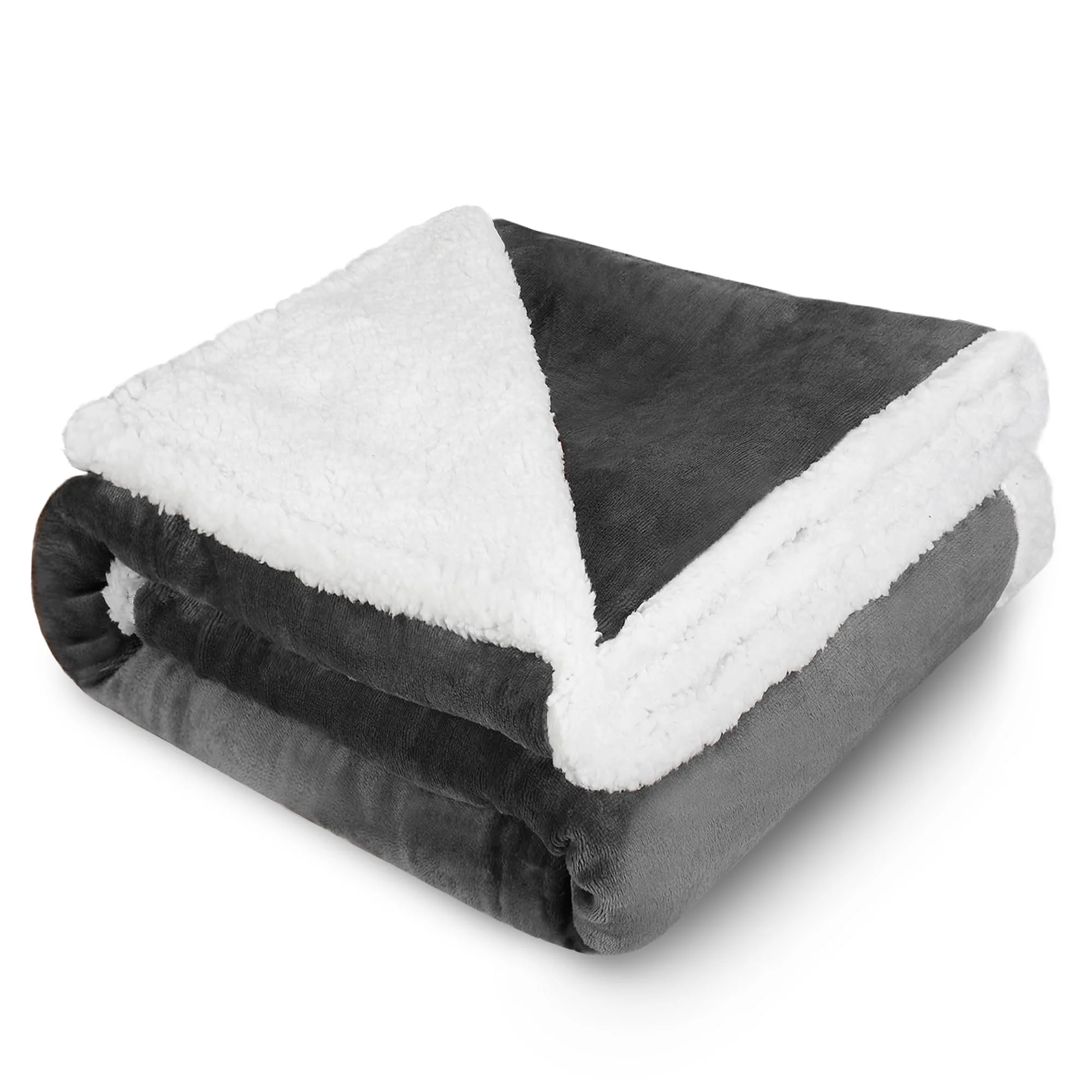 Artisan Kritter Planet Large Dog Blanket – 50x60 in Grey Ultra-Soft Fleece Sherpa Washable Fashionable