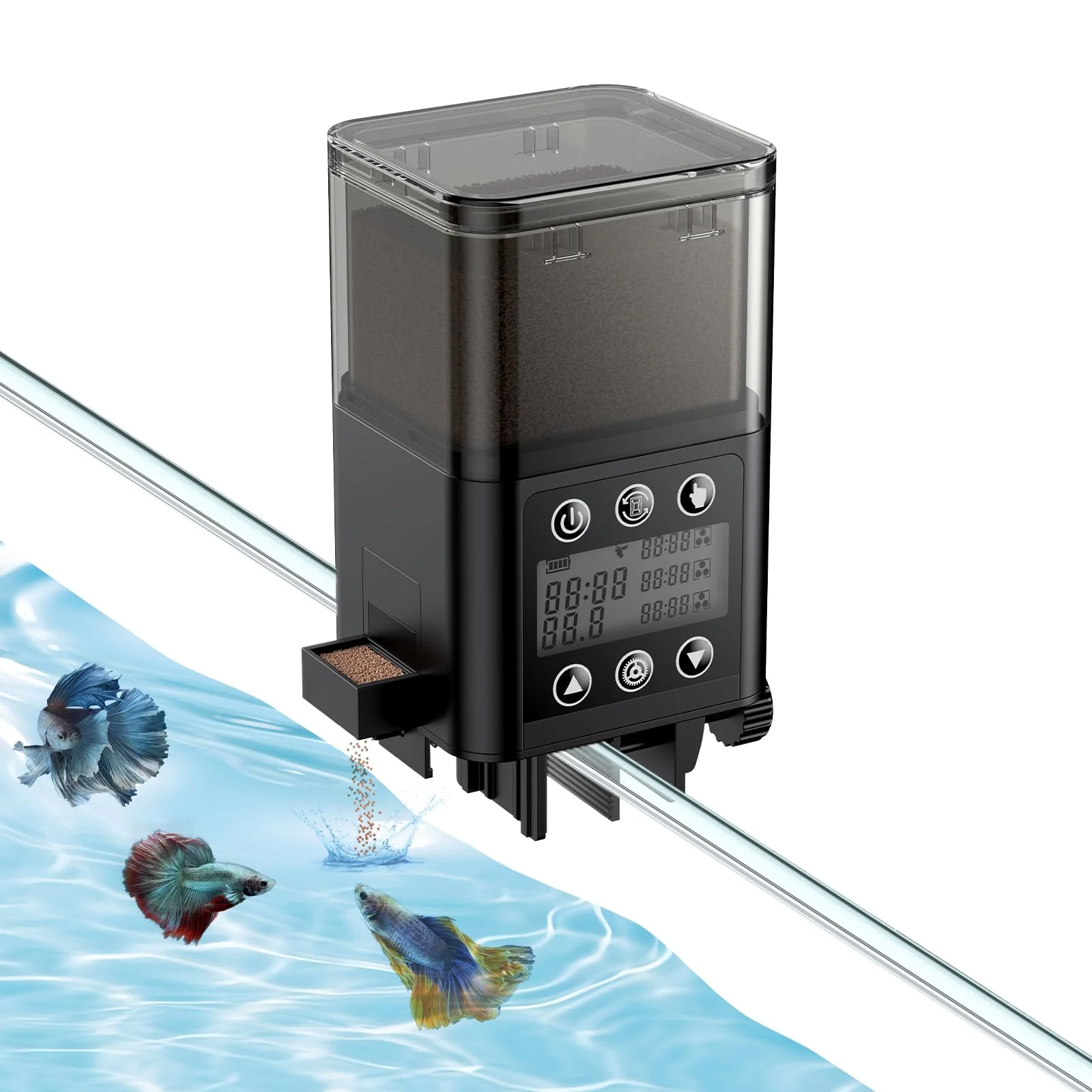 Dependable Pawfly Automatic Fish Feeder – 320 ml Auto Timer Battery Powered Traditional