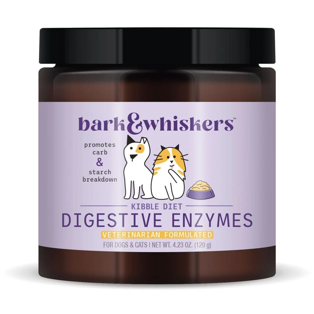 Secure Dr. Mercola Bark Whiskers Digestive Enzymes – Vet Formulated for Dogs Cats Non-GMO 150 Scoops Responsible