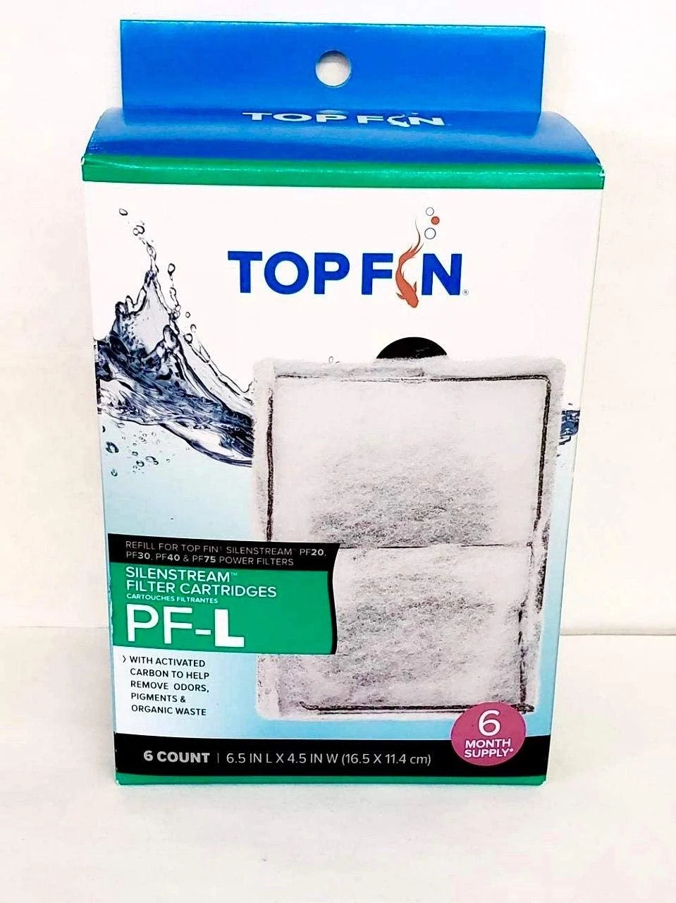 Prestigious Top Fin Silenstream Large PF-L Filter Cartridges Refill – 6 Pack PF30 PF40 PF75 Top-Quality