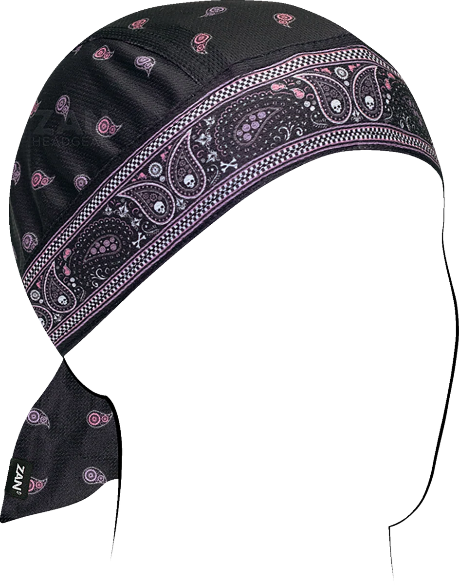 Versatile ZAN HEADGEAR Flydanna Polyester Micromesh - Classic Bandanna - Pink Purple ZM019 Smooth