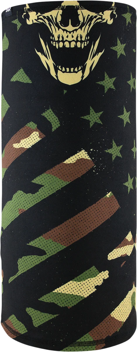 Organic ZAN HEADGEAR Motley Tube Sportflex Neck Tube - Patriotic Woodland Camo TL456 Genuine