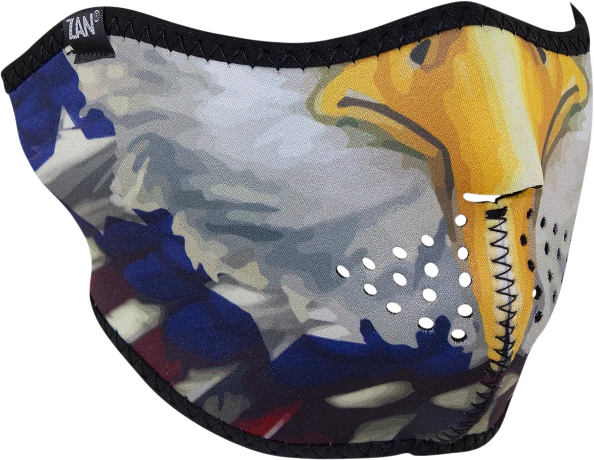 Genuine ZAN HEADGEAR Neoprene Half Mask - USA Eagle WNFM454H Solid