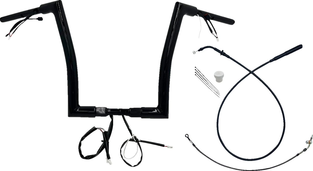 Fashionable FAT BAGGERS INC. 1-1 2 EZ Install Flat Top Handlebar - 14 - Black 649914-B Casual