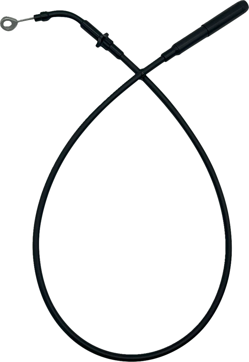 Stylish FAT BAGGERS INC. EZ Install Upper Clutch Cable - FLTR FLHX '21-'23 - 4 - Black 118004-B Original Design