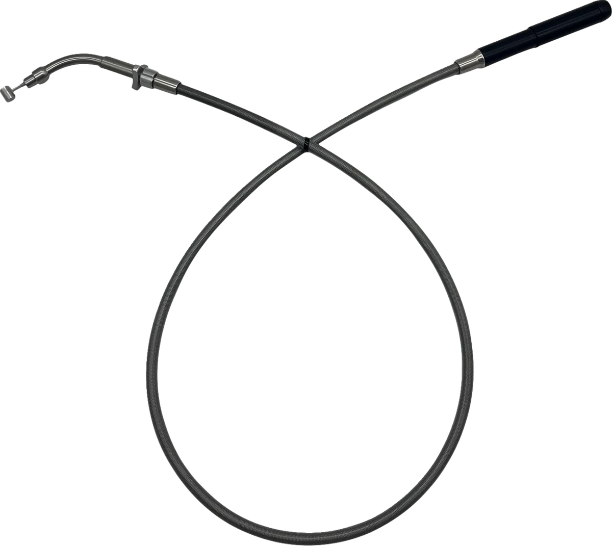 High-End FAT BAGGERS INC. EZ Install Upper Clutch Cable - FLHX FLTR SE - 10 - Braided 108010 Smooth
