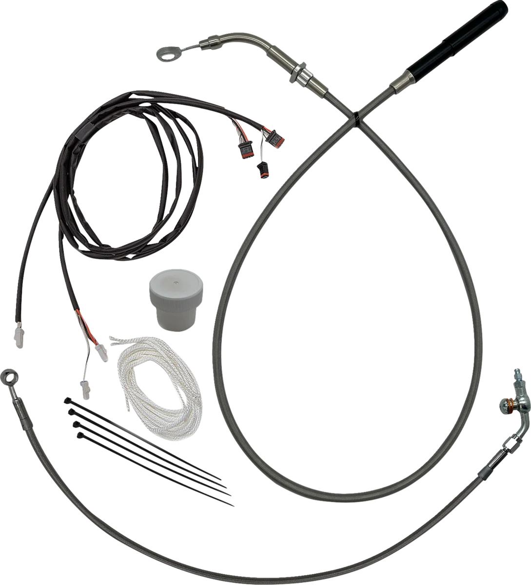 Traditional FAT BAGGERS INC. EZ Install Kit - 8 - '21-'23 FLTR - Braided 119918 Safe