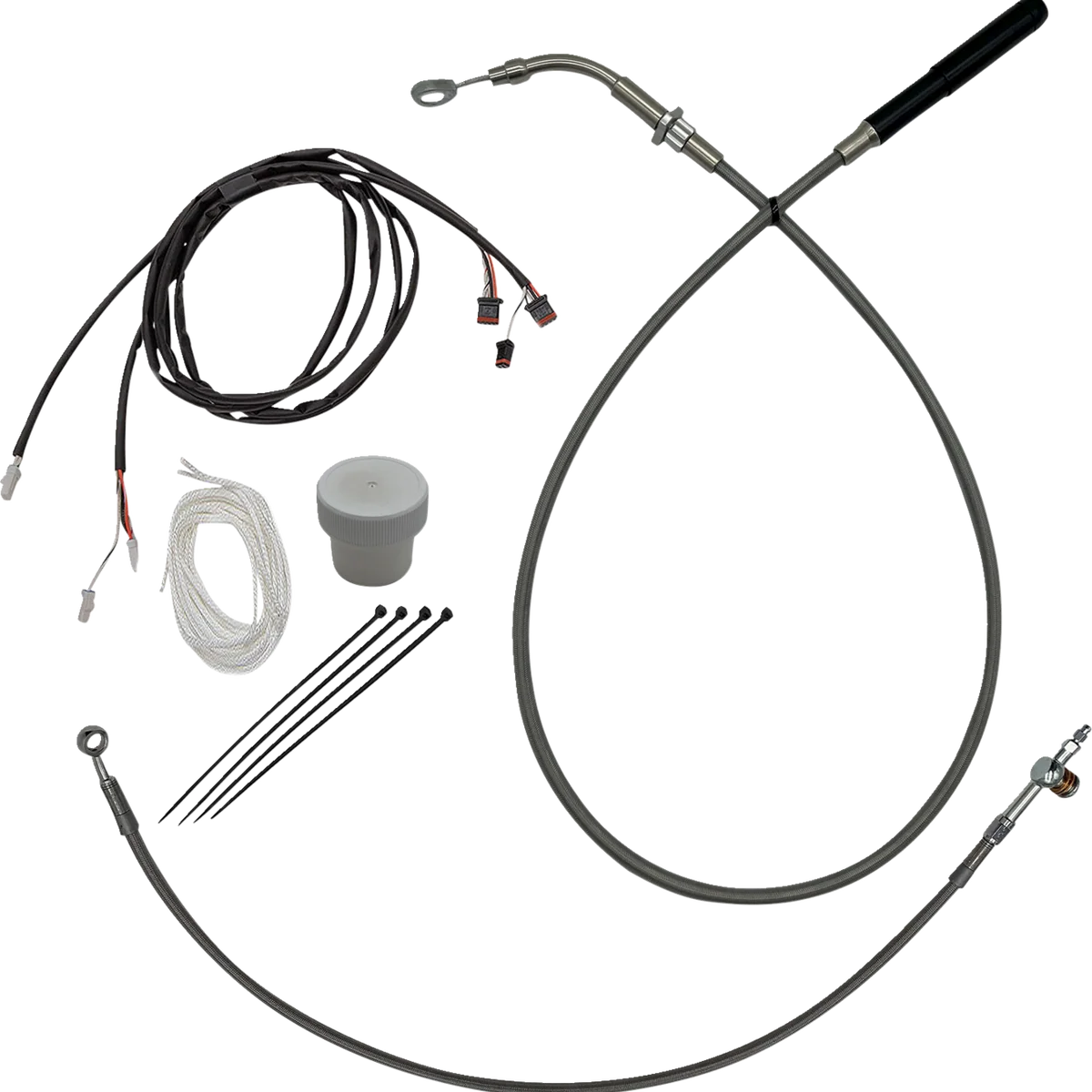 High-Grade FAT BAGGERS INC. EZ Install Kit - 8 - FLHT FLHX - Braided 119016 Eco-Friendly