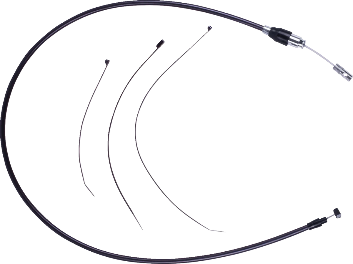 Environmentally Friendly DRAG SPECIALTIES Quick Connect Clutch Cable - Upper - Black Chrome 4323810HE Reusable
